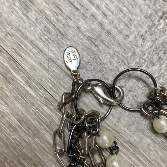 Cookie lee Pearl layered chain necklace - Picture 4 of 4